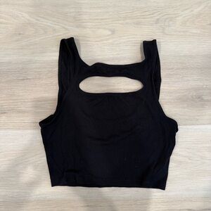 lululemon athletica Black Crop Top